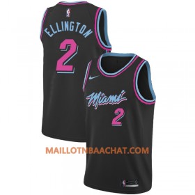 Maillot NBA Miami Heat Wayne Ellington 2 2018-19 Nike City Edition Noir Swingman - Homme